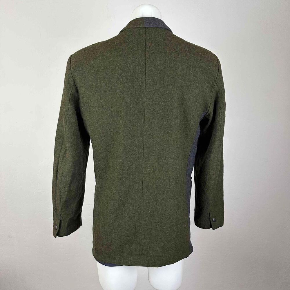 T. Macchione Wool Sport Jacket in Blue/Green Colorbock - Picture 9 of 10